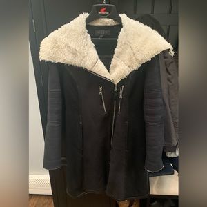 Rag & Bone faux Suede and shearling coat size 6